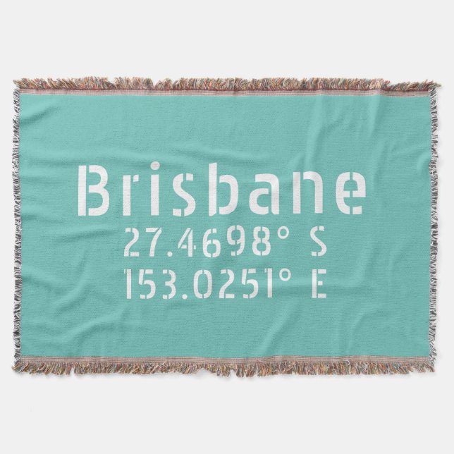 Cobertor Brisbane QLD Latitude Longitude (Frente)