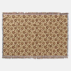 Cobertor Brown Floral