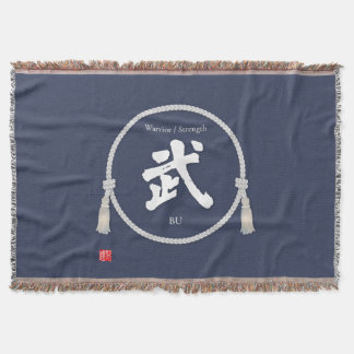 Cobertor Bu 武– Japanese Warrior Spirit Kanji