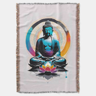Cobertor Buddha Zen Art