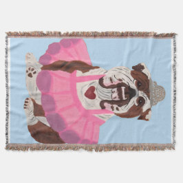 Cobertor Bulldog Ballerina