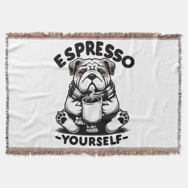 Cobertor Bulldog Espresso Quente (Frente)