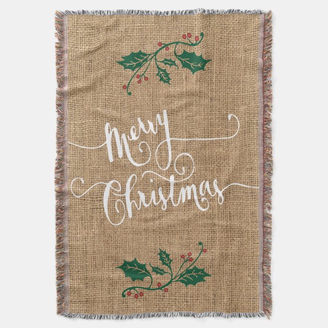 Cobertor Burlap Texry Felry Christmas (Frente Vertical)