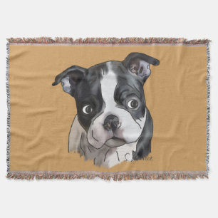 Cobertor Cachorro Bonito Boston Terrier