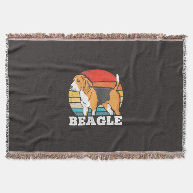 Cobertor Cachorro da Beagle Retro (Frente)