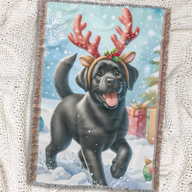 Cobertor Cachorro de Labrador Rebanhista Cachorro de Natal (Criador carregado)