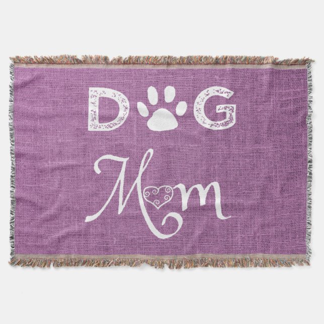 Cobertor Cachorro Manguezal Magenta Mamãe Joga Banheta (Frente)