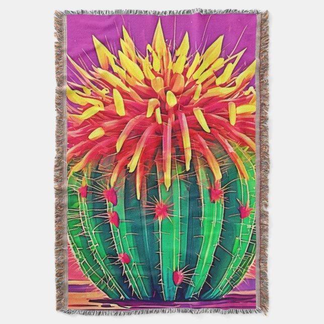 Cobertor Cactus Vibrante (Frente Vertical)