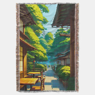 Cobertor Café ao Ar Livre do Jardim Japonês