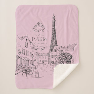 cobertor Cafe Paris Sherpa