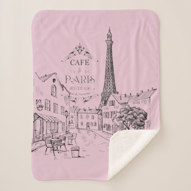 cobertor Cafe Paris Sherpa (Frente)