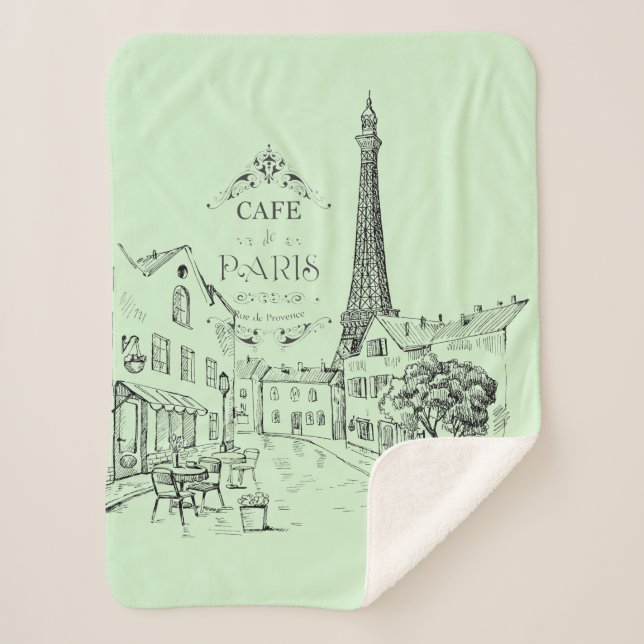 cobertor Cafe Paris Sherpa (Frente)