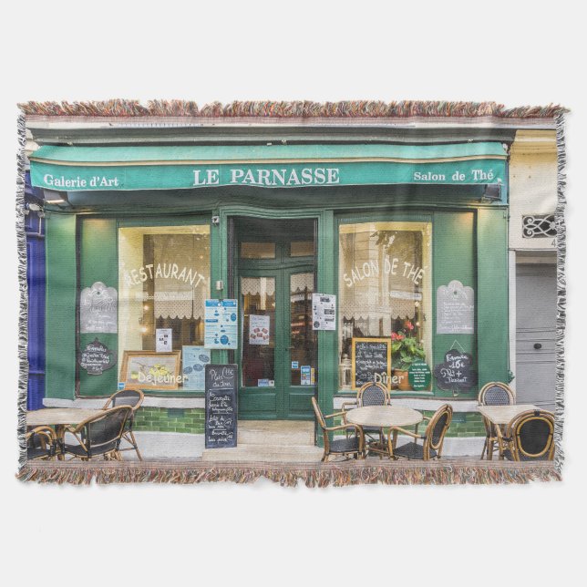 Cobertor Cafés franceses: Versalhes é uma cena acolhedora. (Frente)