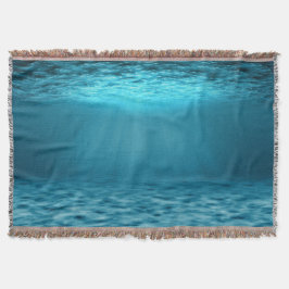 Cobertor Calm Blue Underwater Ocean Scene