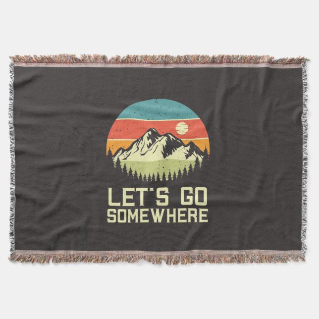 Cobertor Caminhando, deixe ir para algum lugar (Frente)