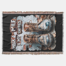 Cobertor Caminhar um monte em meus Calçados - Russo Inspira