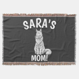 Cobertor Camisa de Mãe de Gato, Personalizar, Maine Coon, C