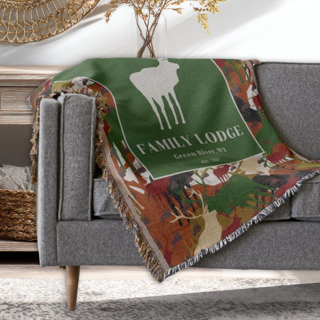 Cobertor Camouflage Brown Green Personalized (Criador carregado)