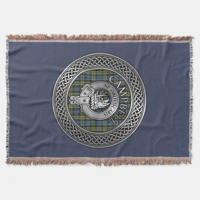 Cobertor Campbell Crest & Tartan Knot Throw (Frente)