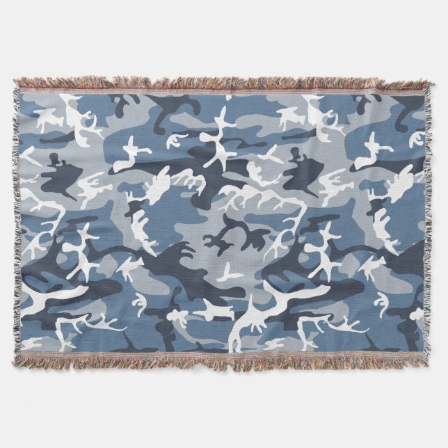Cobertor Camuflagem Azul da Neve de inverno, Militar, Exérc (Frente)