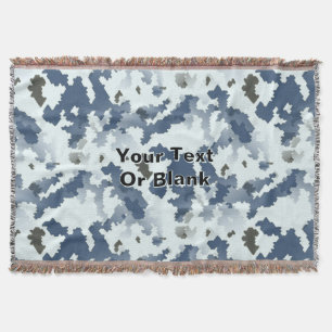 Cobertor Camuflagem de Inverno Fractal