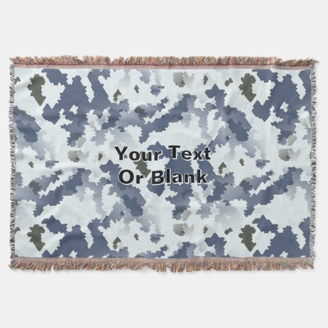 Cobertor Camuflagem de Inverno Fractal (Frente)