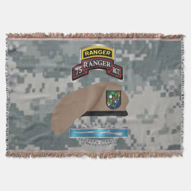 Cobertor Camuflagem de Veterano de Combate do 75º Regimento (Frente)
