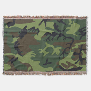 Cobertor Camuflagem Militar Floresta Verde