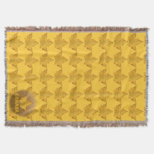 Cobertor Canadá Blanket Canadá Dourado Canadá Throw