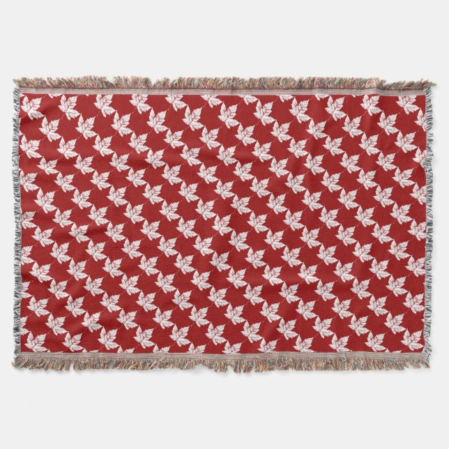 Cobertor Canadá Blanket Canadá Mapeia Leaf Souvenir Throw (Frente)