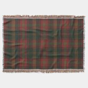 Cobertor Canadiano Maple Leaf Tartan Throw Blanket
