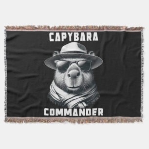 Cobertor Capivara Com Óculos De Sol Capy Comandante