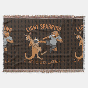Cobertor Capivara Engraçada vs Canguru Sparring Leve MMA Me