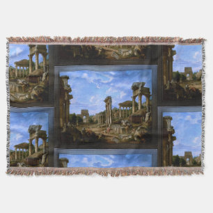 Cobertor Capriccio do Fórum Romano de Giovanni Pannini