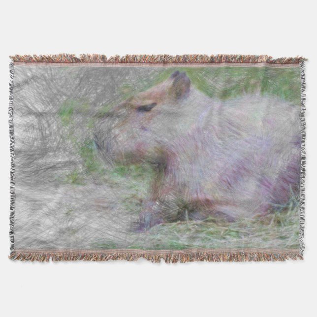 Cobertor capybara artística (Frente)
