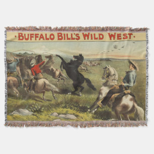 Cobertor Cartaz do Cavaleiro do Oeste Selvagem de Buffalo B