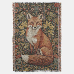Cobertor Casa de Campo Vintage William Morris Raposa Outono