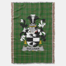 Cobertor Casaco de armas do Sullivan irlandês ou O_Sullivan