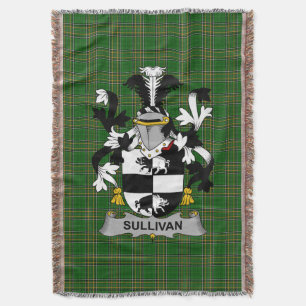 Cobertor Casaco de armas do Sullivan irlandês ou O_Sullivan