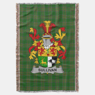 Cobertor Casaco de Armas Irlandesas Sullivan ou O_Sullivan