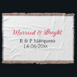 Cobertor Casado & luminoso adicionar nome do casal adiciona<br><div class="desc">Para amantes como nós</div>