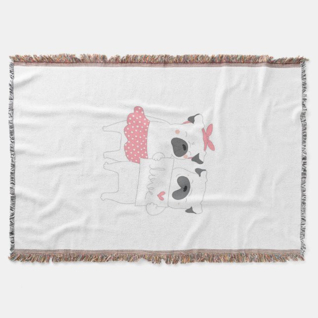 Cobertor Casal Bonito, Bulldog Francês | Pão-Cão (Frente)