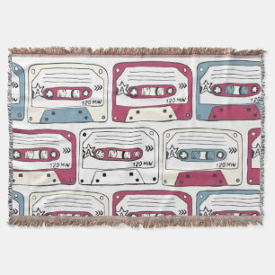 Cobertor Cassetes de Música Retroativa: Padrão de Fundo Roc