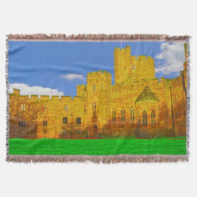 Cobertor Castelo de Peckforton em Tarporley, Cheshire (Frente)