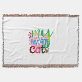 Cobertor Cat Art Meu Gato Favorito