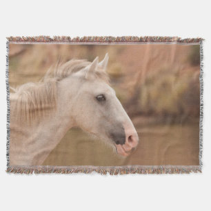 Cobertor Cavalo selvagem branco