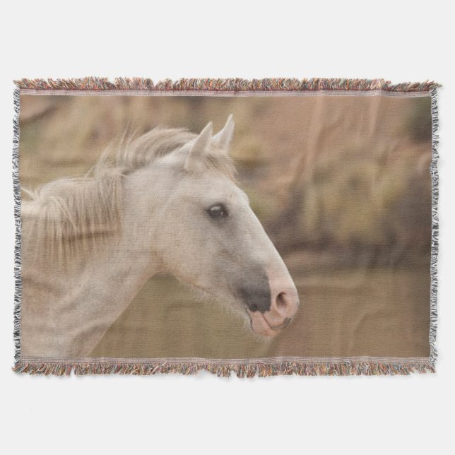 Cobertor Cavalo selvagem branco (Frente)