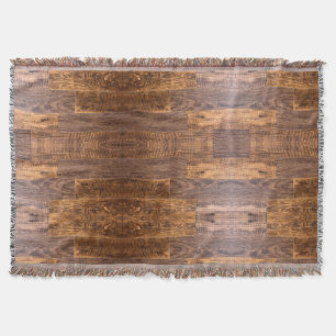 Cobertor Cedar Planks padrão rústico de grãos de madeira