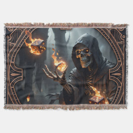 Cobertor Chamas Góticas, a guardiã dos dados queimados.