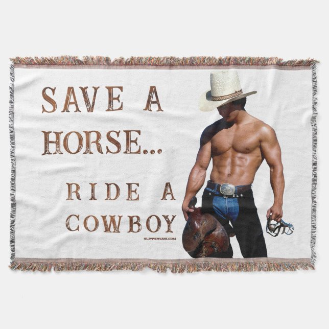 Cobertor Chapéu de cowboy de palha save horse ride da Slipp (Frente)